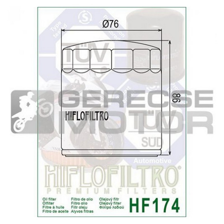 Olajszűrő HIFLOFILTRO HF174B