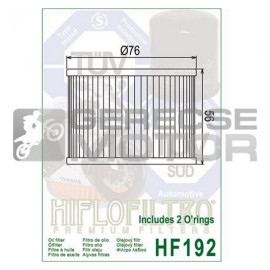 Olajszűrő HIFLOFILTRO HF192