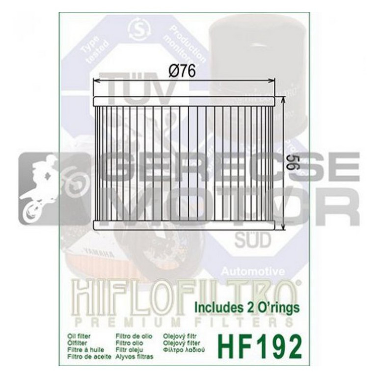 Olajszűrő HIFLOFILTRO HF192