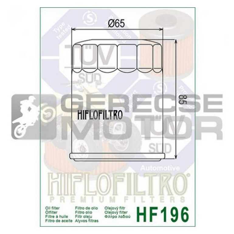 Olajszűrő HIFLOFILTRO HF196