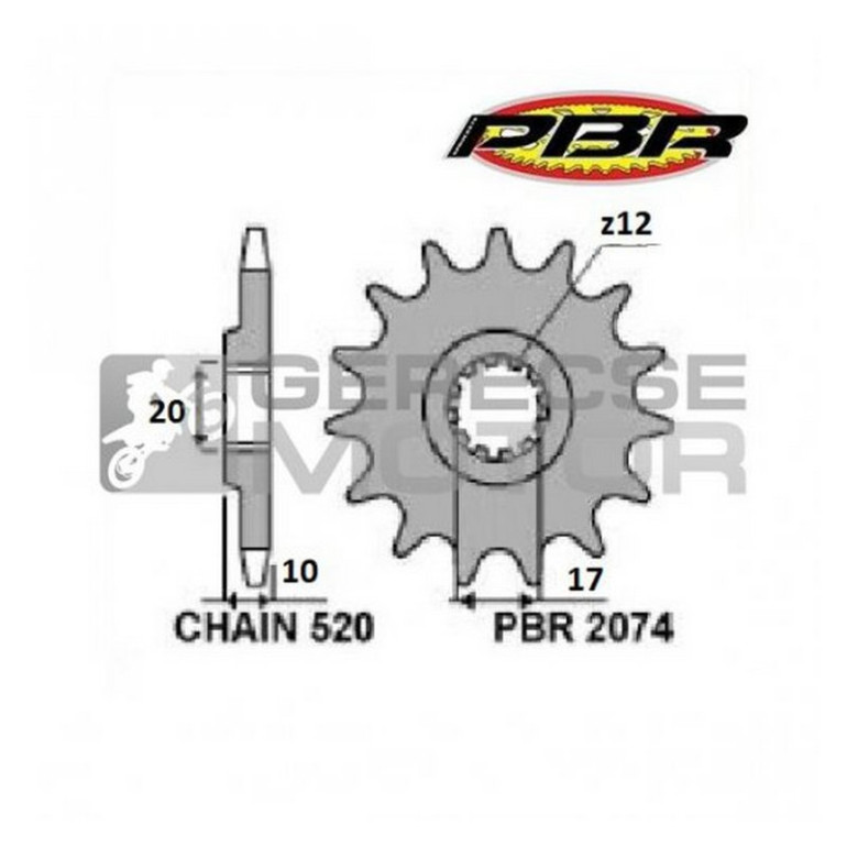 Első lánckerék PBR