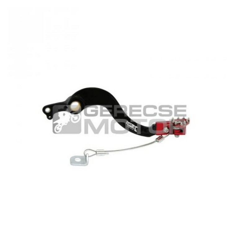 Fékpedál Fekete/Piros 4MX