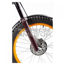 Teleszkóp védő carbon Tech/Showa Piros S3