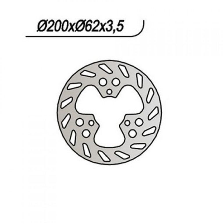 Féktárcsa hátsó EC Rookie