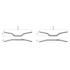 Kormány NEKEN 28.6 mm CR HIGH