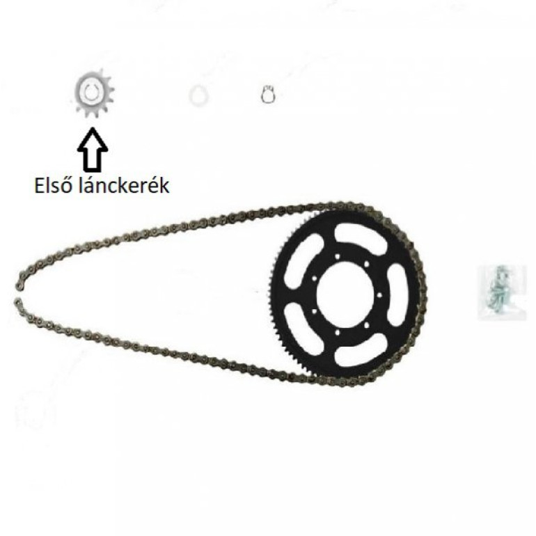 Lánckerék első GasGas E12 Kids