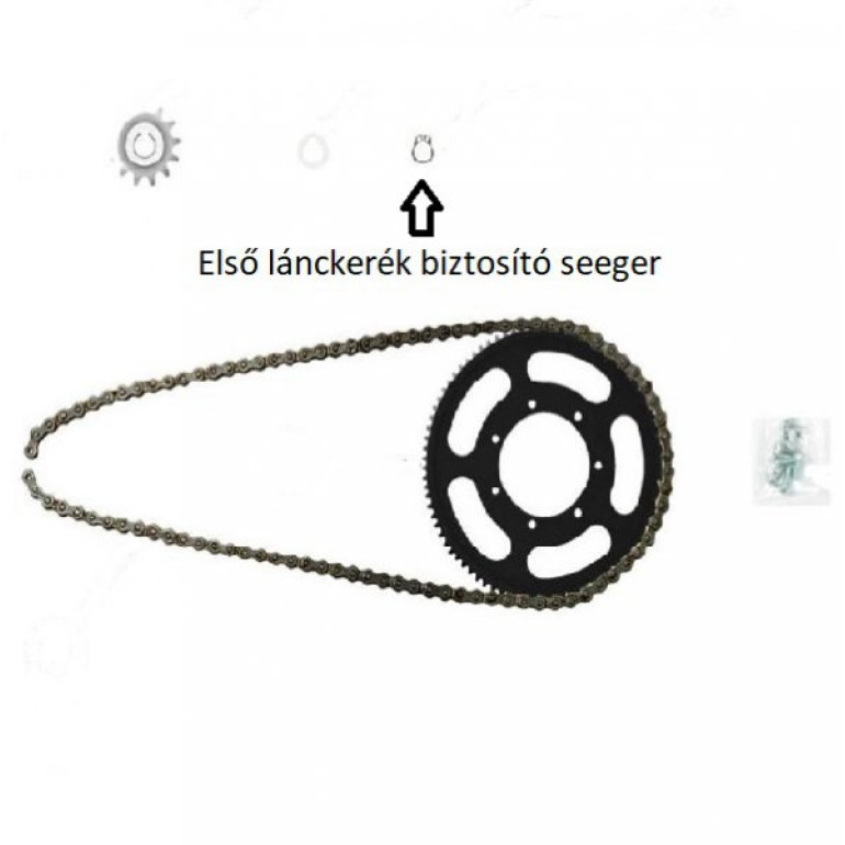 Első lánckerék biztosító zéger GasGas E12 Kids