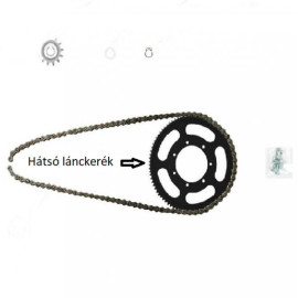 Lánckerék hátsó GasGas E12 Kids