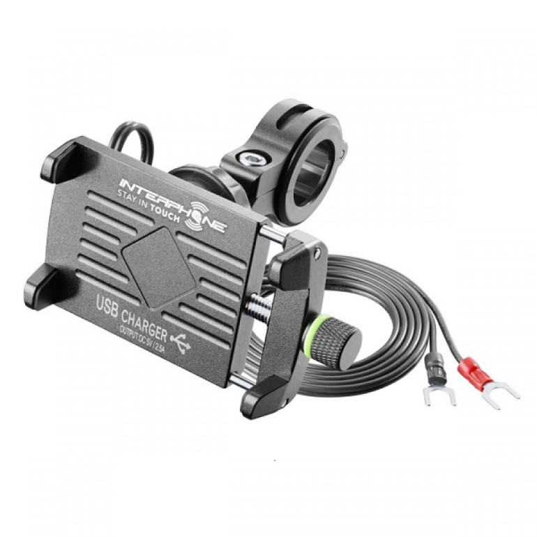 Interpone MOTOCRAB EVO univezális telefontartó és USB töltő motorkerékpárra