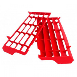 Hűtővédő és légterelő rács - Piros - MR