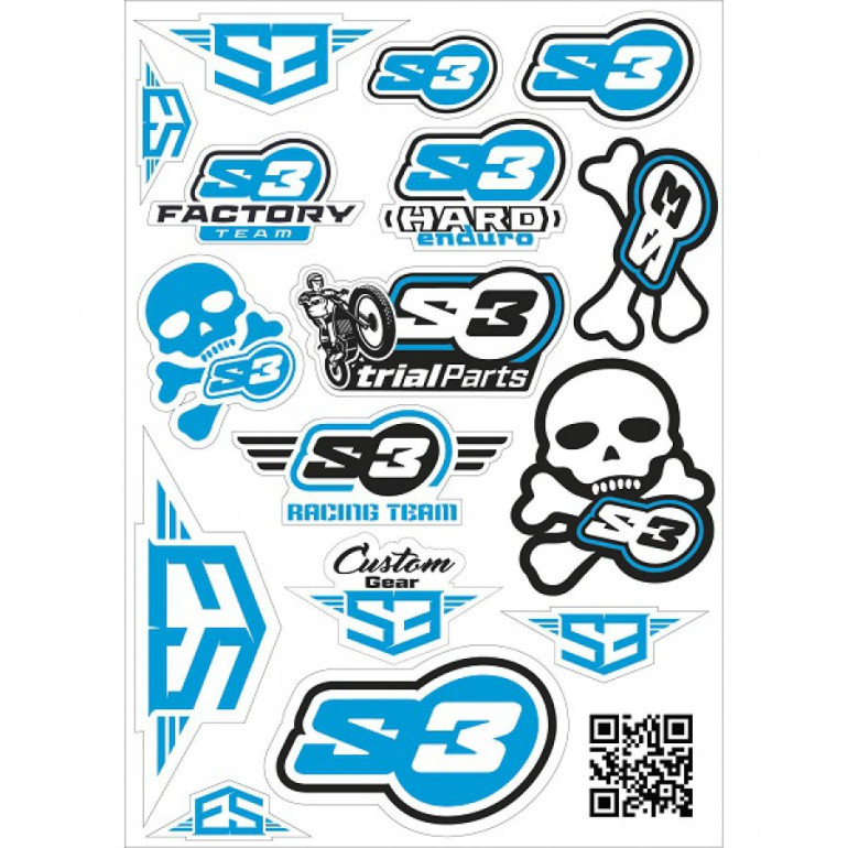 Matrica szett S3 logó