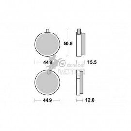 Fékbetét AP Racing LMP100 ST