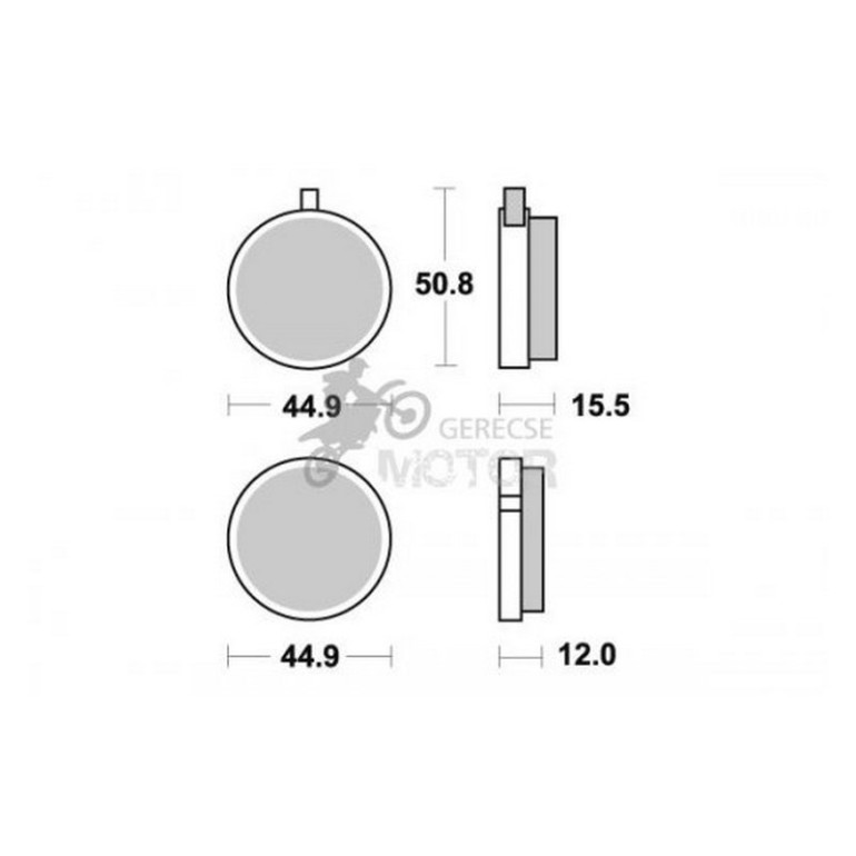 Fékbetét AP Racing LMP100 ST