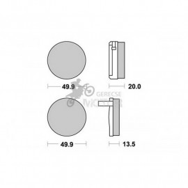 Fékbetét AP Racing LMP102 ST