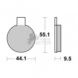Fékbetét AP Racing LMP105 ST