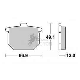 Fékbetét AP Racing LMP108 ST