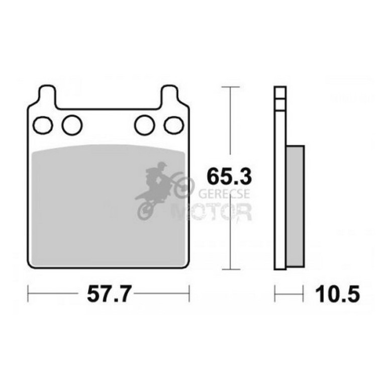 Fékbetét AP Racing LMP109 ST