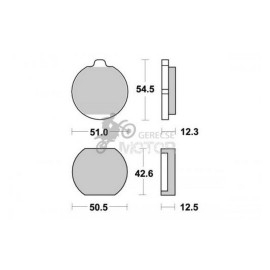 Fékbetét AP Racing LMP110 ST