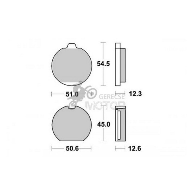 Fékbetét AP Racing LMP114 ST