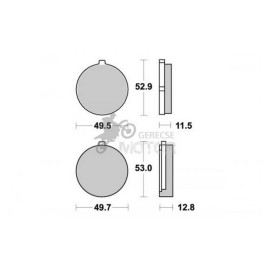 Fékbetét AP Racing LMP115 ST
