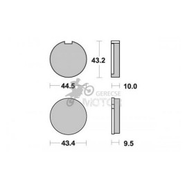 Fékbetét AP Racing LMP116 ST