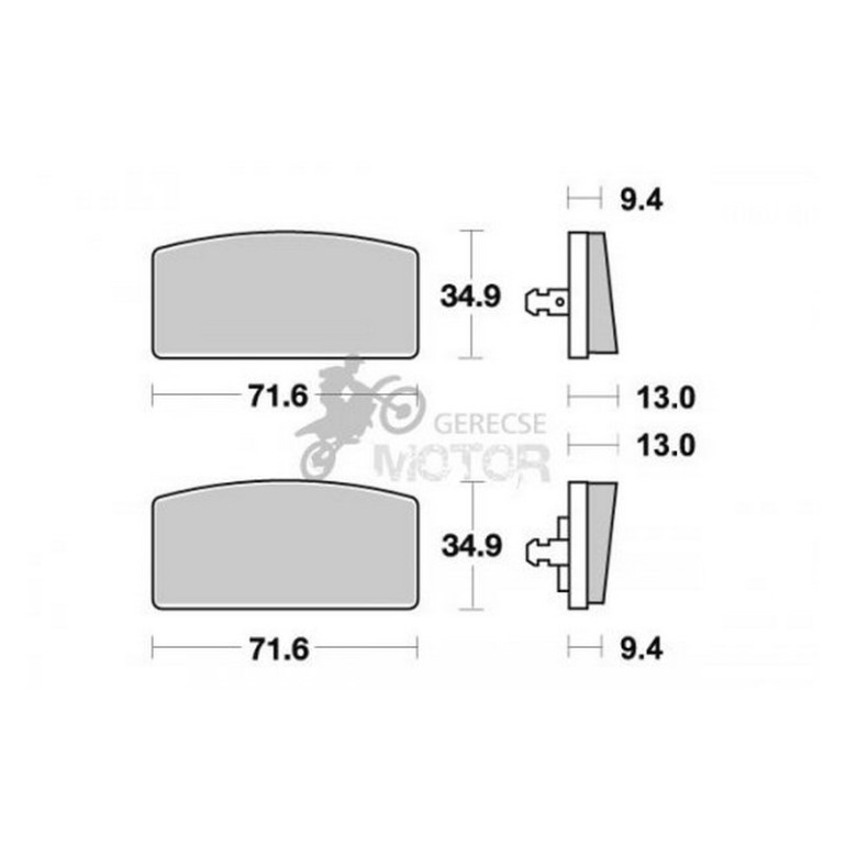 Fékbetét AP Racing LMP120 ST