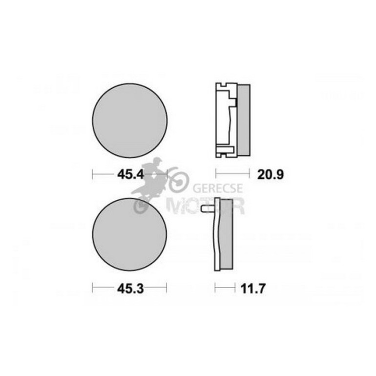 Fékbetét AP Racing LMP121 ST