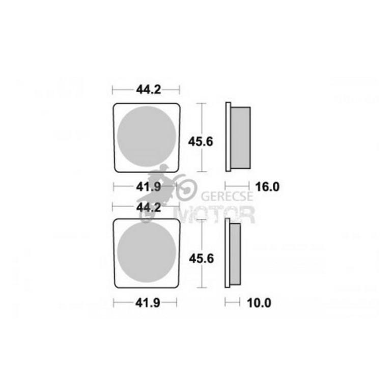 Fékbetét AP Racing LMP122 ST