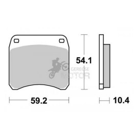Fékbetét AP Racing LMP123 ST