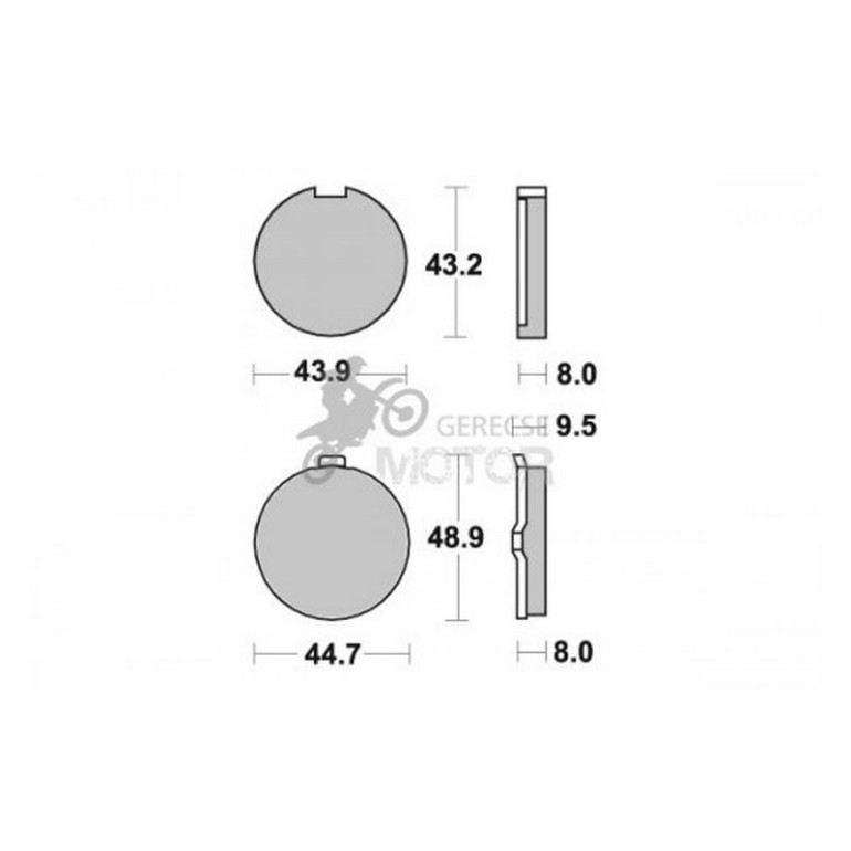 Fékbetét AP Racing LMP124 ST