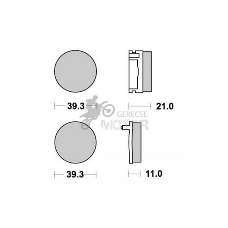 Fékbetét AP Racing LMP125 ST
