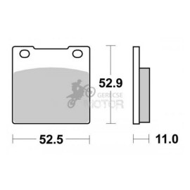 Fékbetét AP Racing LMP126 ST