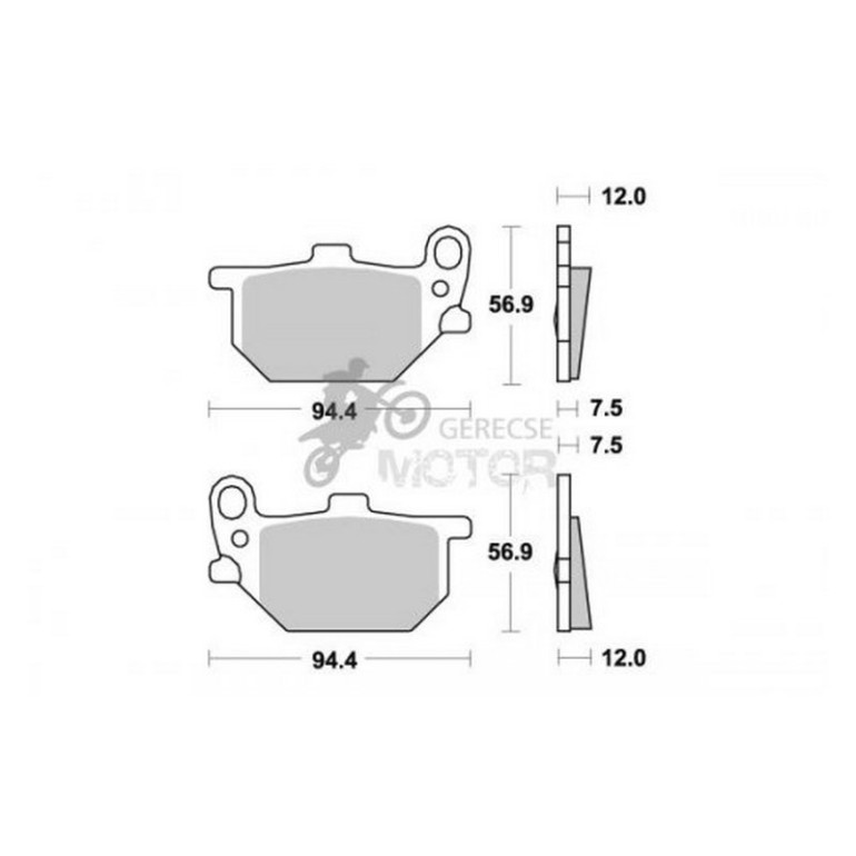 Fékbetét AP Racing LMP128 ST