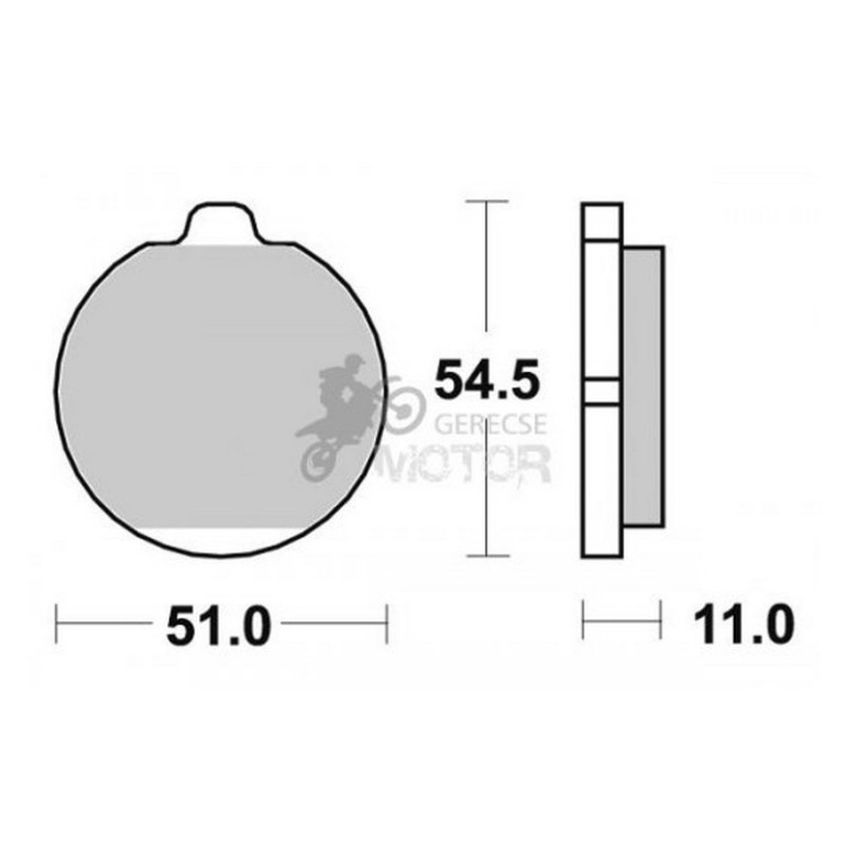 Fékbetét AP Racing LMP130 ST