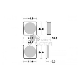 Fékbetét AP Racing LMP131 ST