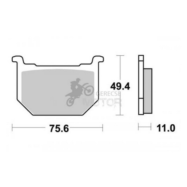 Fékbetét AP Racing LMP133 ST