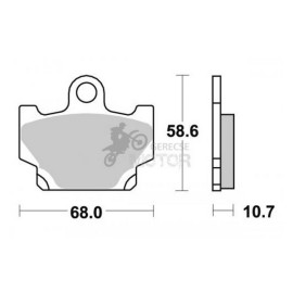 Fékbetét AP Racing LMP150 ST