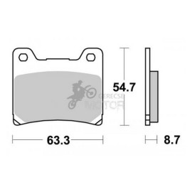 Fékbetét AP Racing LMP155 ST