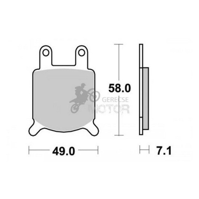 Fékbetét AP Racing LMP160 ST
