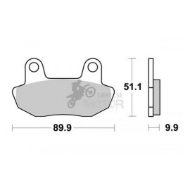 Fékbetét AP Racing LMP161 ST