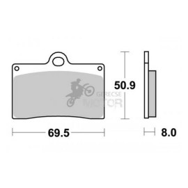 Fékbetét AP Racing LMP166 ORR