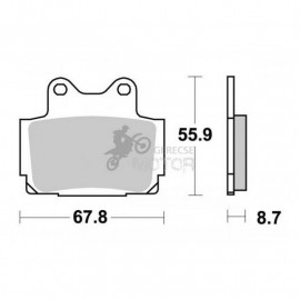 Fékbetét AP Racing LMP170 SR