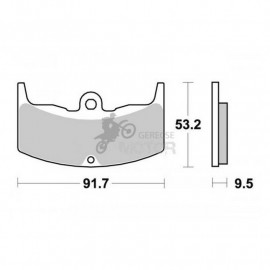 Fékbetét AP Racing LMP171 ST