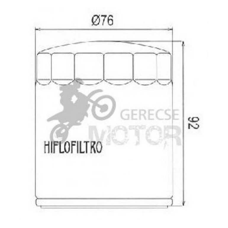 Olajszűrő HIFLOFILTRO HF170C