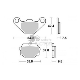 Fékbetét AP Racing LMP186 OR