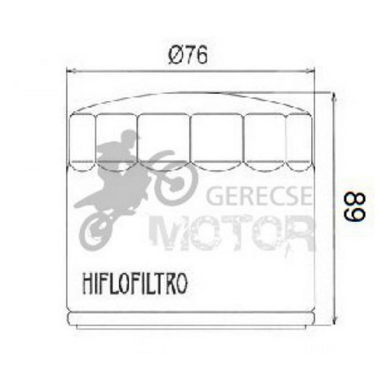Olajszűrő HIFLOFILTRO HF172C