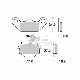 Fékbetét AP Racing LMP191 ORR