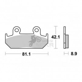 Fékbetét AP Racing LMP193 SF