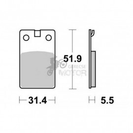 Fékbetét AP Racing LMP195 ST