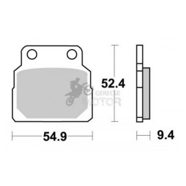 Fékbetét AP Racing LMP198 ST